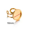 Or intérieur 16mm rond
