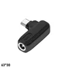 Da 6,3*3,0 mm a USB C nero