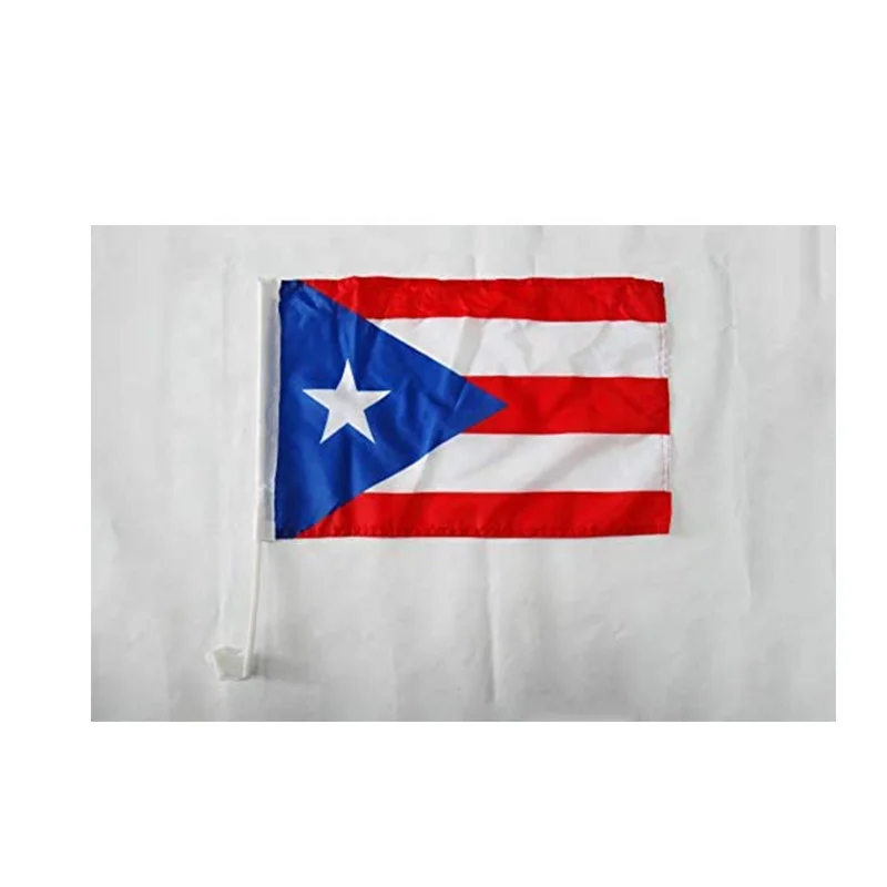 Puerto Rico 12x18 Inch Car Flag – Fade-Resistant Polyester 2 thumbnail image