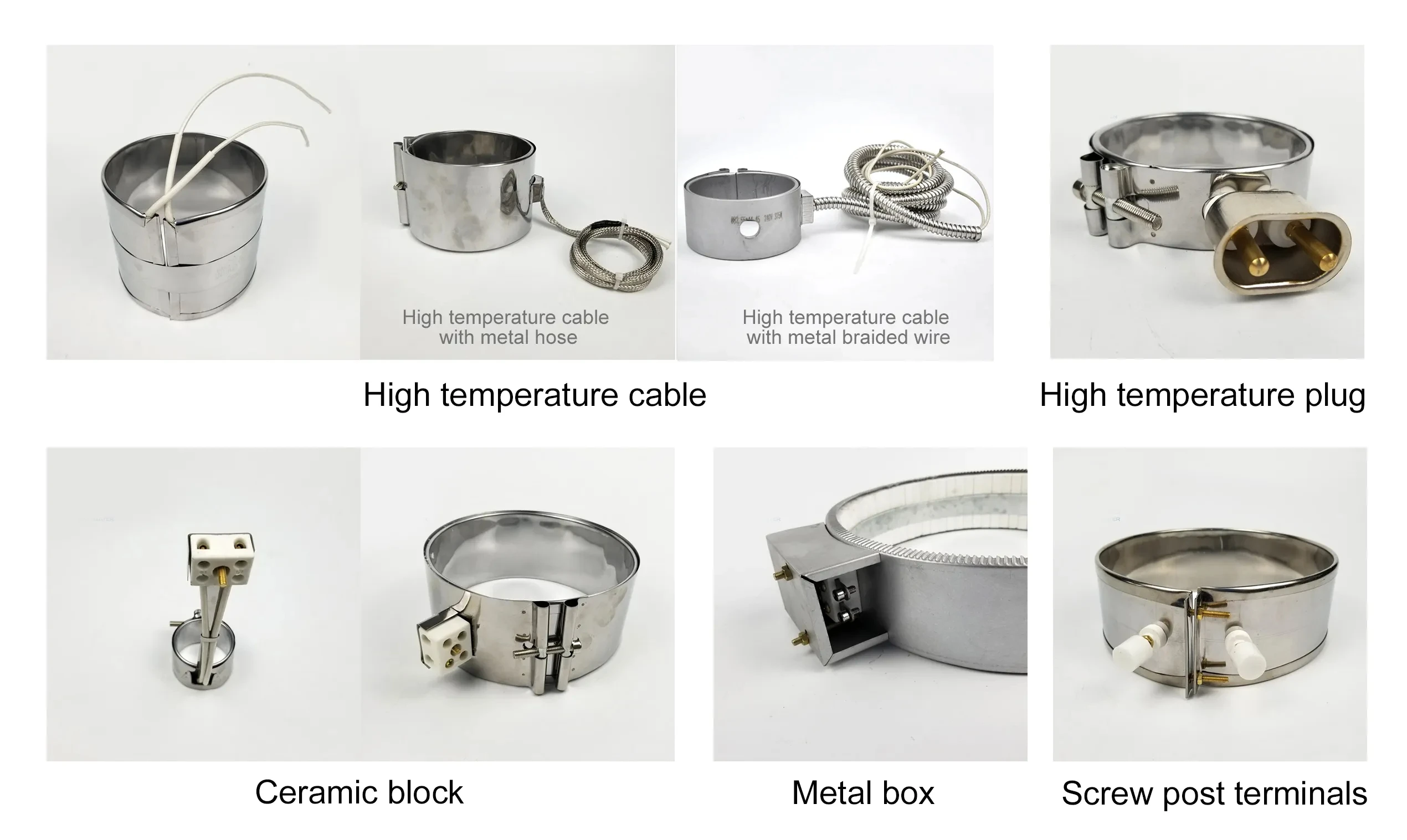 Bright High Temperature 1200c Stainless Steel Ceramic Band Extruder
