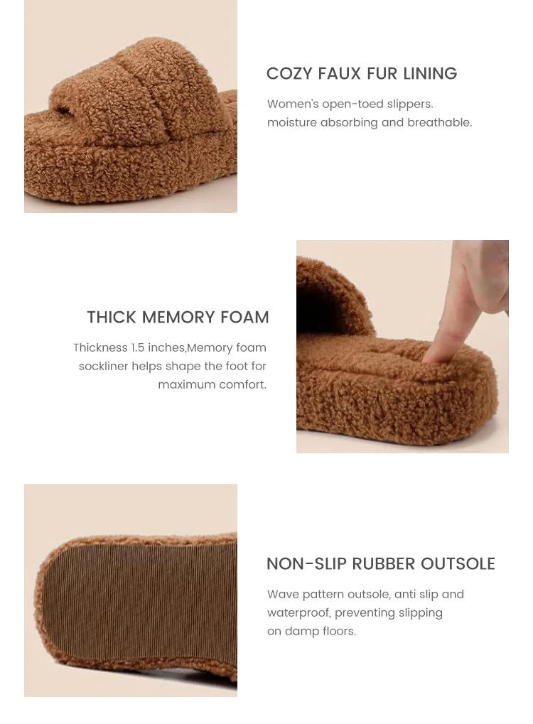 Veniyate Kids Fuzzy House Slippers – Cozy Memory Foam Indoor Slides For Boys & Girls