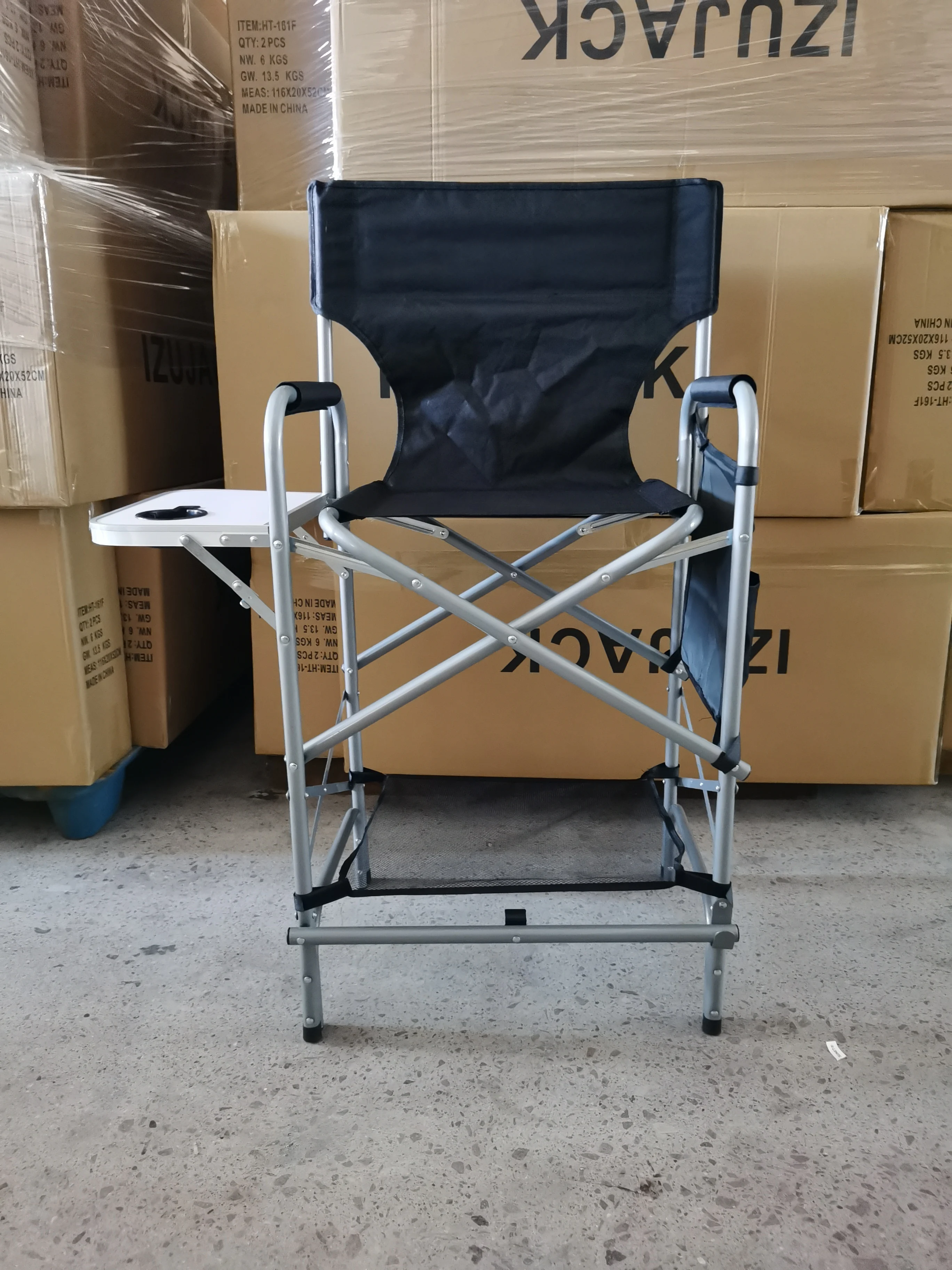 2024 Hitree OEM Factory Modern Makeup Make-up Outdoor Steel Folding Chair With Promotional Price