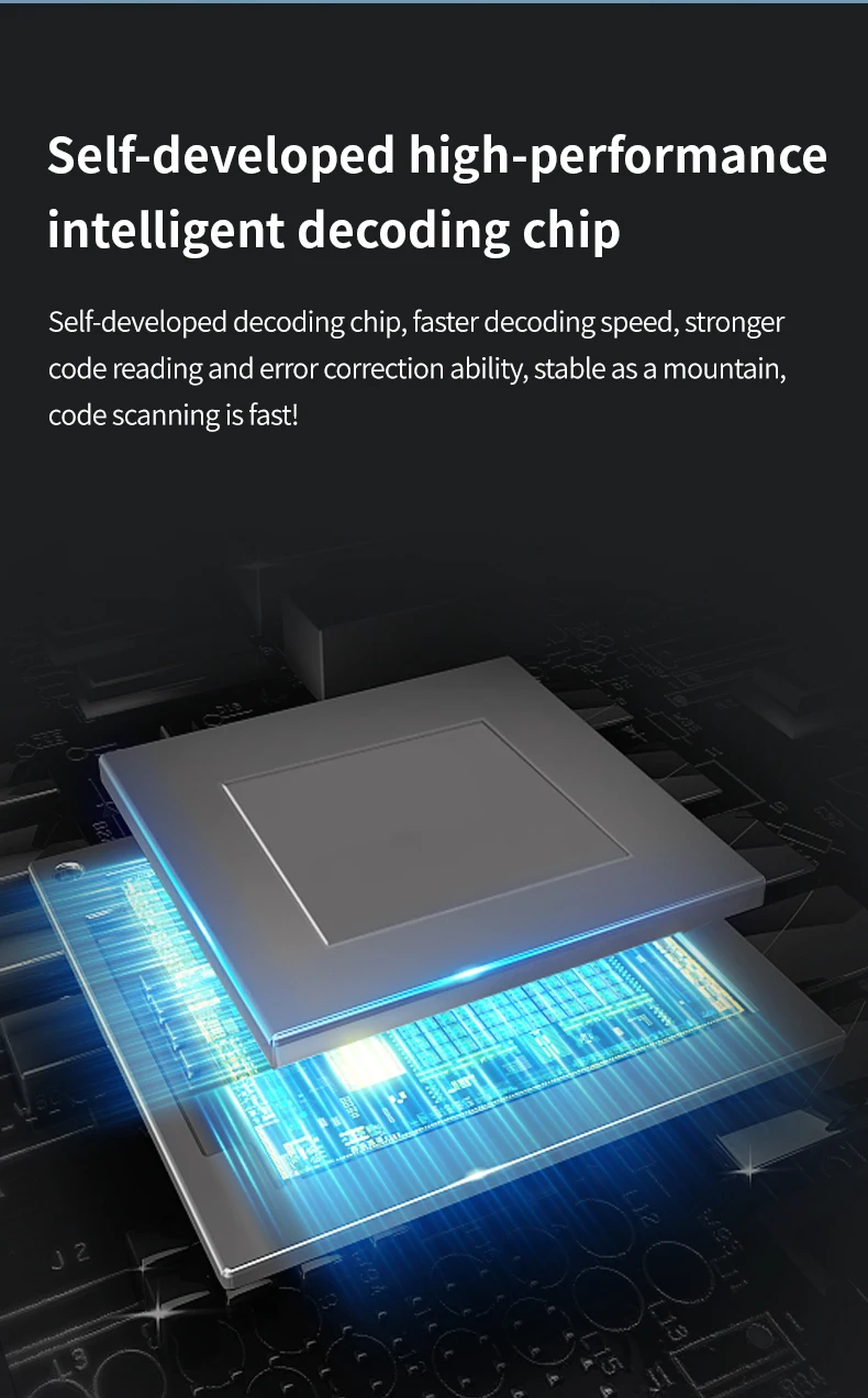 Bluetooth Portable 1D 2D Mini Pocket Size Scanner  Ring Wearable Wireless Barcode Reader for Book, Warehouse Inventory, Express