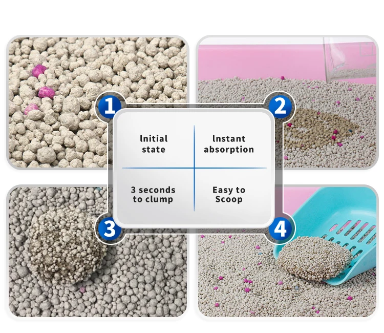 Wholesale Bulk 10kg 20kg Ball Shaped Premium Organic Clay Cat Litter