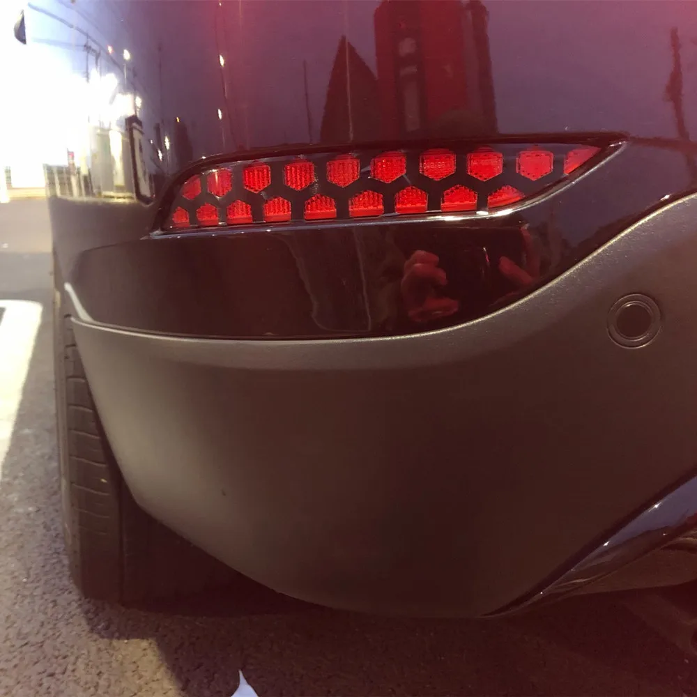 Car Rear Tail Light Cover Black /carbon Fiber Black Sticker