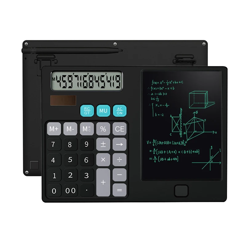 Mini Board Pockets Folding Multifunction Calculator Science  Drawing Pad Writing Doodle Digital Kids LCD Tablet Education