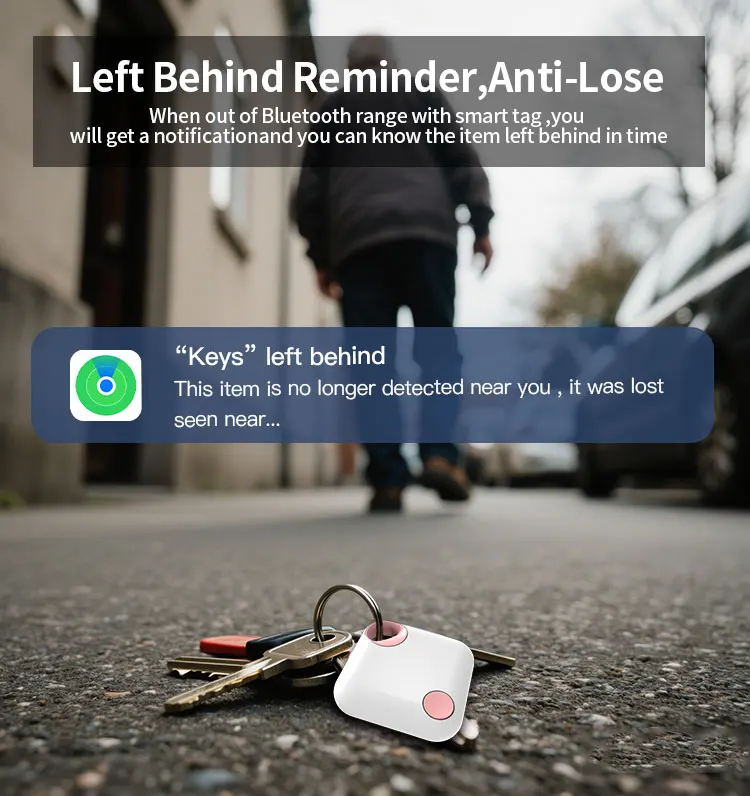 RSH MFi Certified Mini GPS Tracker Type C Rechargeable Key Finder Locator for Apple Devices Wallet Luggage Find My Tag for Dogs supplier