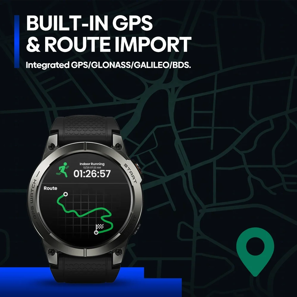 Zeblaze Stratos Pro GPS Smartwatch Ultimate Tracking