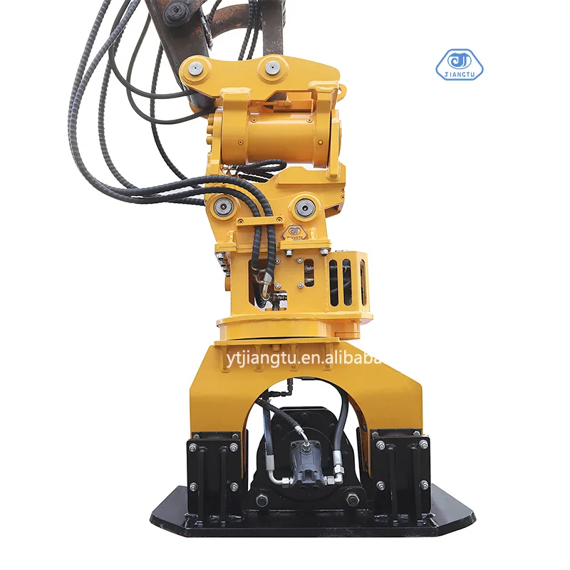 Plate Compactor Vibrating Rubber Dampers 20 Ton Excavator Compactor Earth
