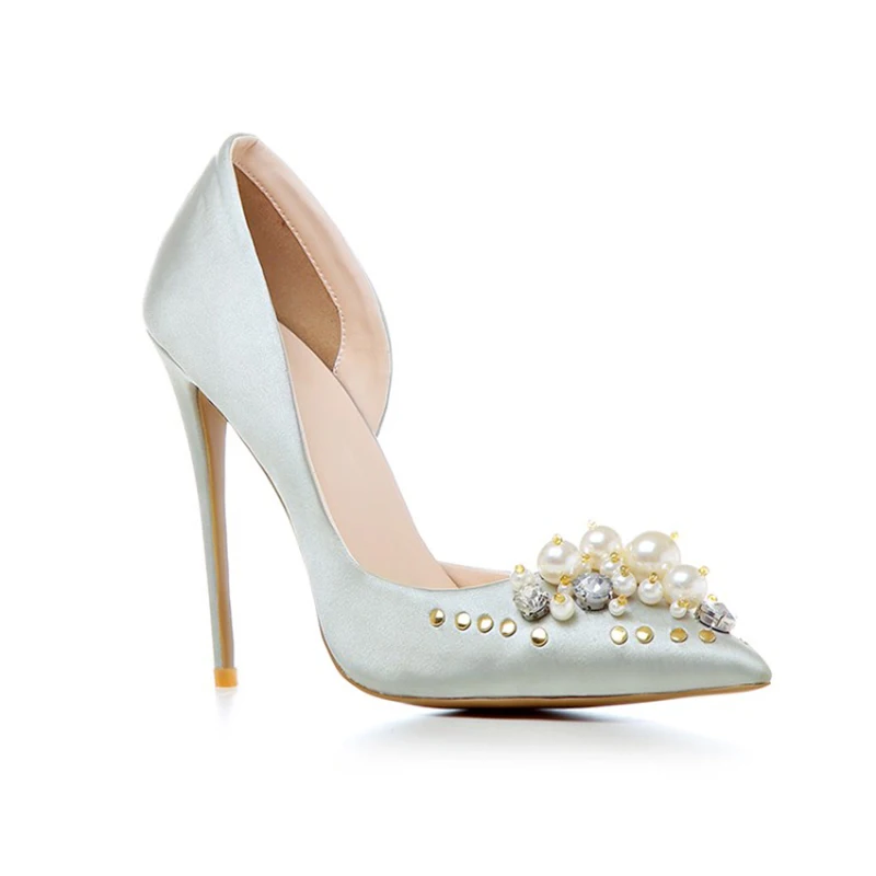 diamond wedding heels