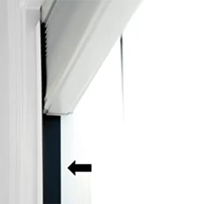 Light Blocker PVC Side Track Light Blocking Strips Roller Blinds