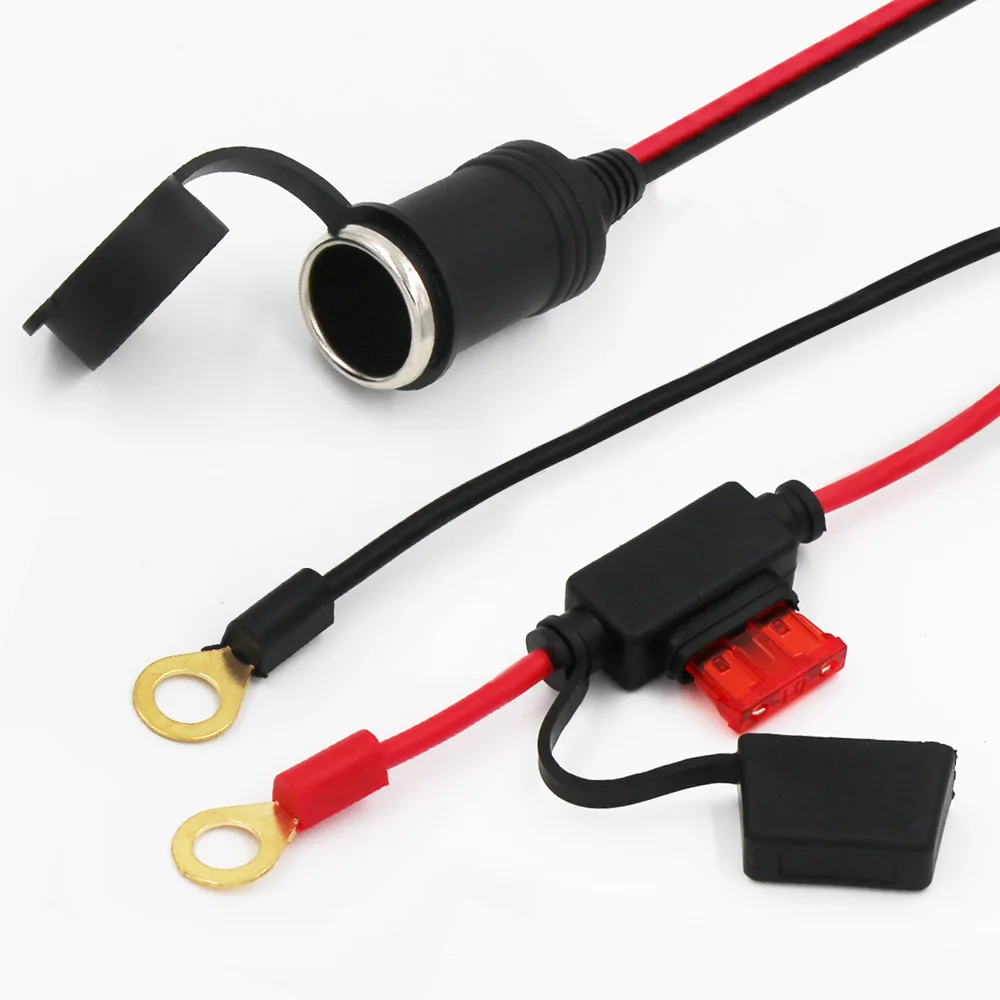 Conector solar a encendedor de cigarrillos hembra con cable de 12 AWG