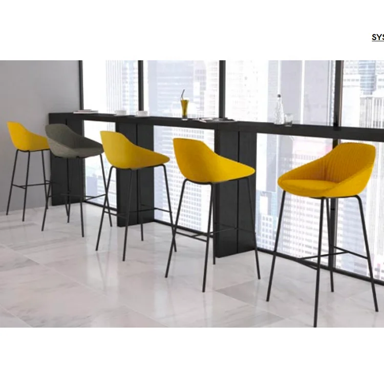 Nordic Creative Home Simple Modern Dining Chair Fabric Designer Iron Backrest Sales Department Leisure Negotiation Chair