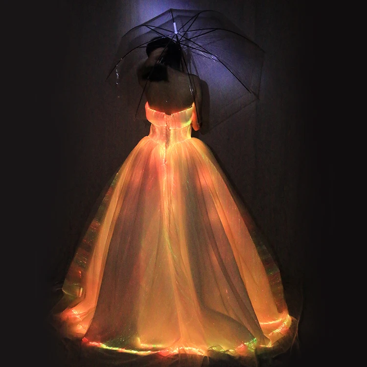 Lorie — robe de mariée en Fiber optique, tenue de mariage, en Fiber  optique, brillante dans la nuit, nouvelle collection 2021