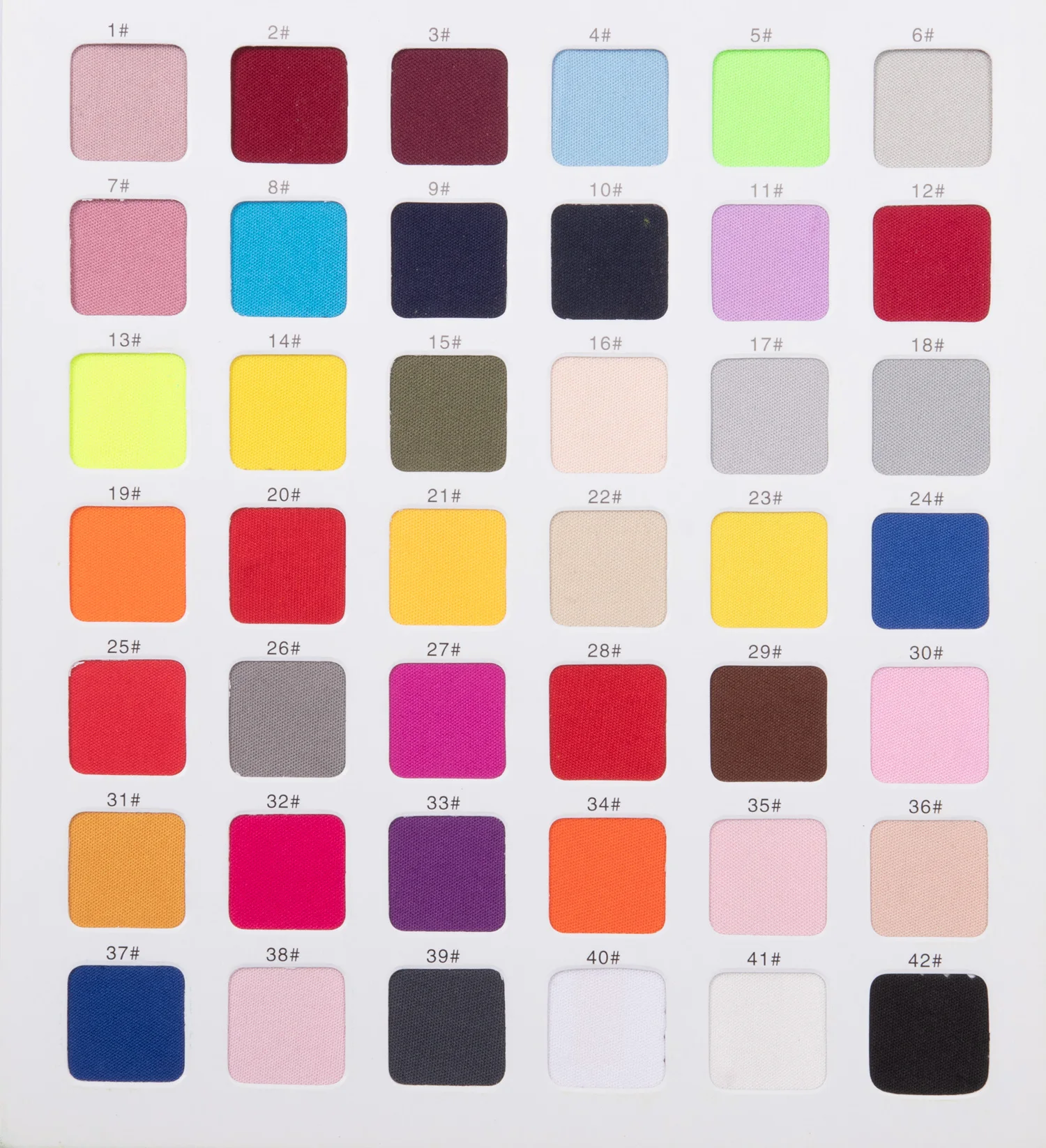 Color Swatch Jersey Fabric 