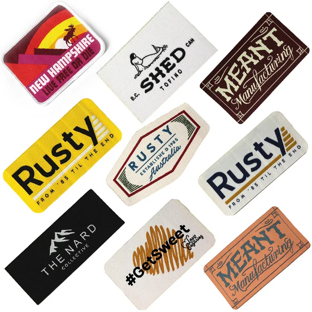Factory Customized Material Rubber Leather Label Embroidery Patches for Clothing