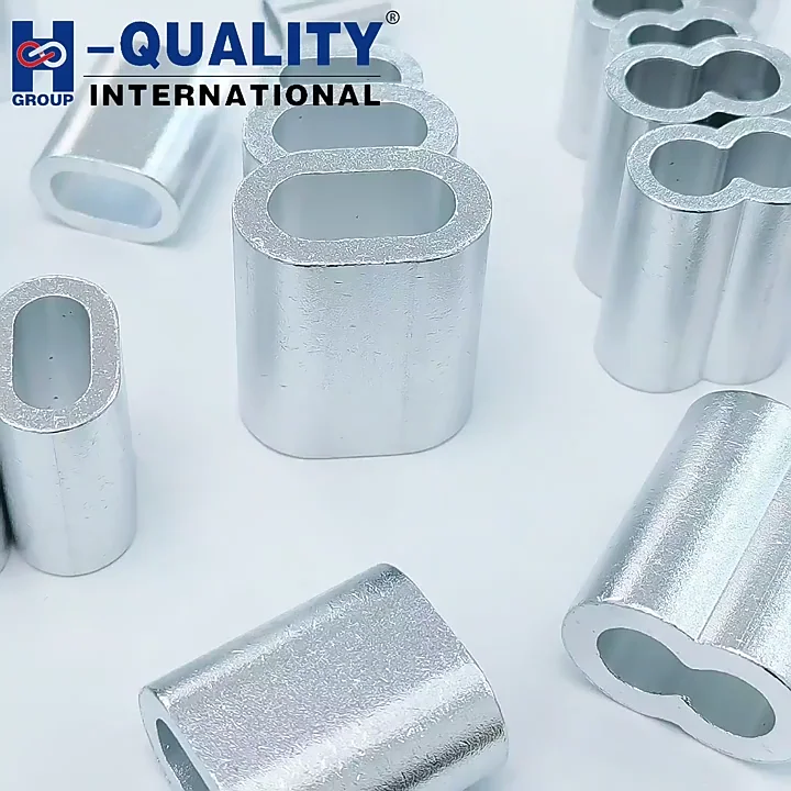 Aluminium Ferrules Form C With Inspection Hole For Steel Wire Rope