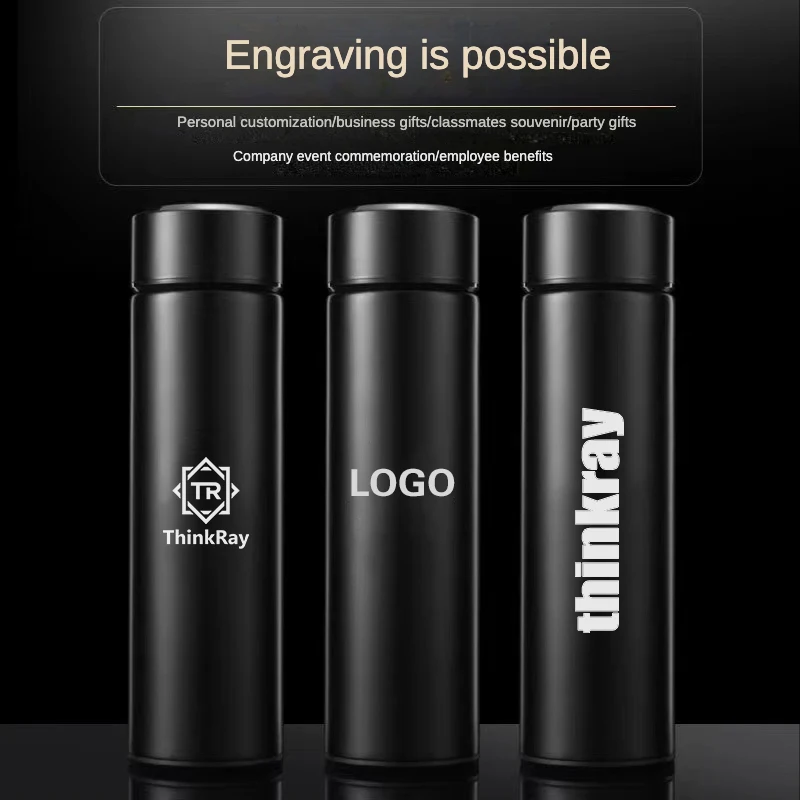 500ml Temperature Display Double Wall Stainless Steel Thermos Vacuum