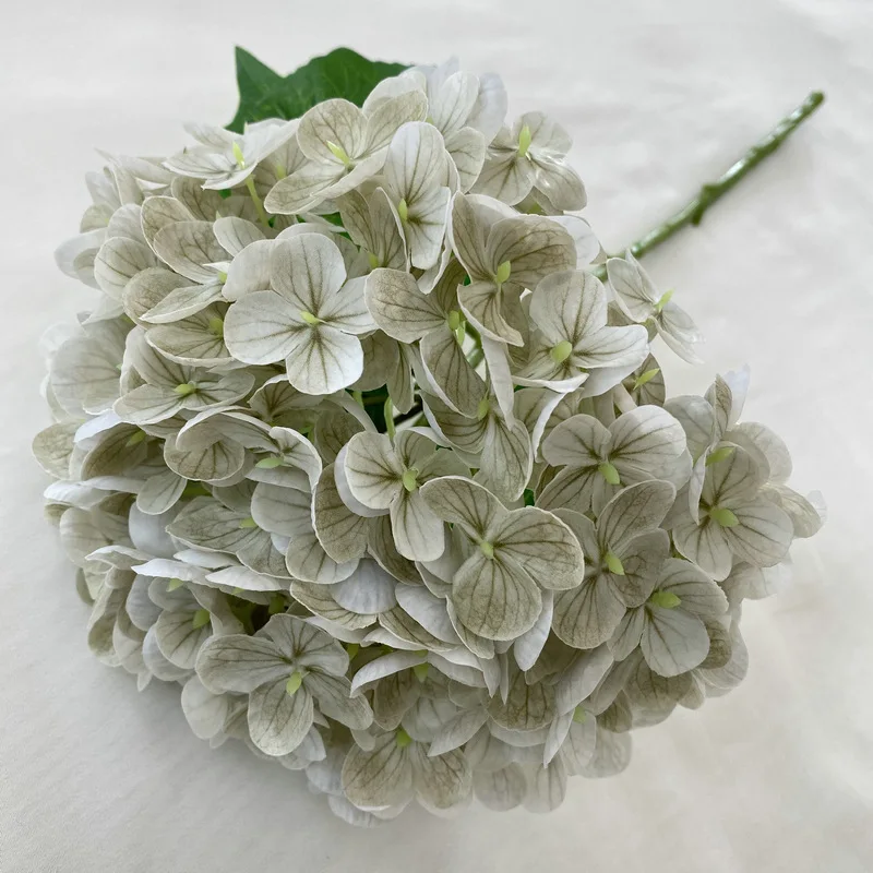 Real Touch Single Stem 176 Petals Latex Artificial Hydrangea Flowers