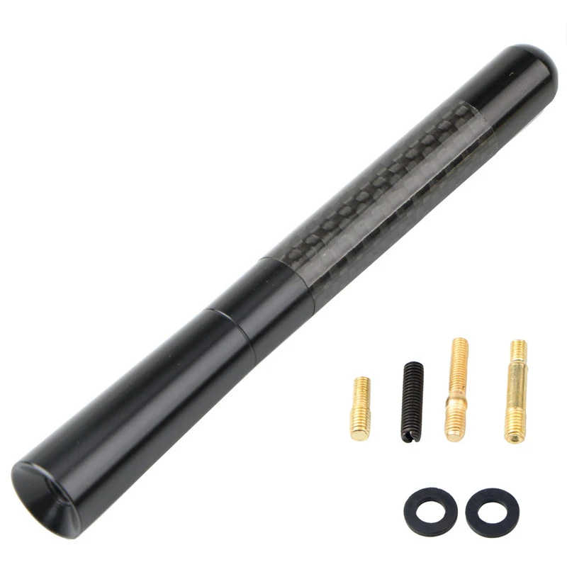 12cm Carbon Fiber Short Radio Antenna Fit For Bmw Ford Focus Peugeot ...