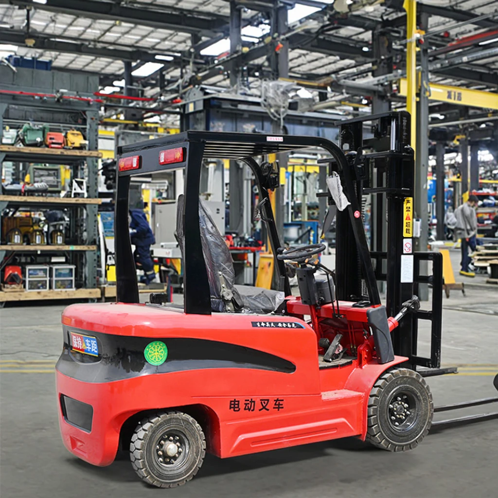 product eco friendly lithium ion battery forklift solid tires 1070mm fork length suitable for manufacturing plant goods stacking port-0