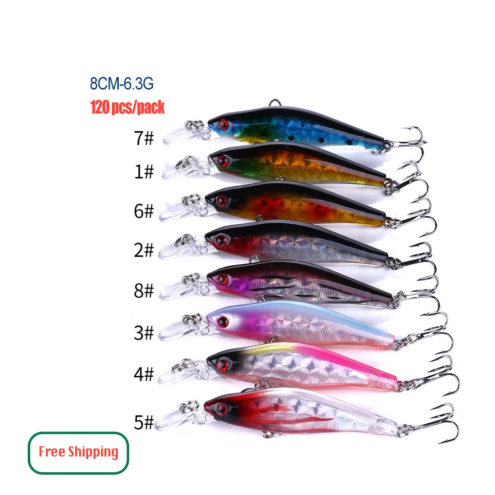 Free Shipping 100pcs Hard Minnow Fishing Lure HENGJIA Factory Price Fishing  Lures Free Shipping| Alibaba.com
