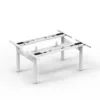 White table frame (excluding tabletop)
