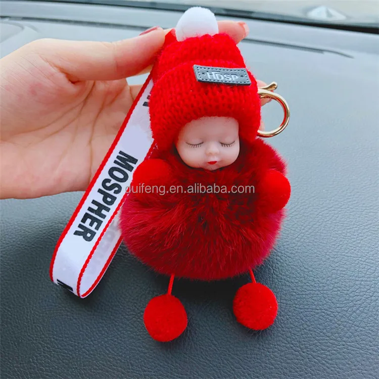 Mini peluche bébé poupée porte-clés pour téléphone/sac/Voiture/ 