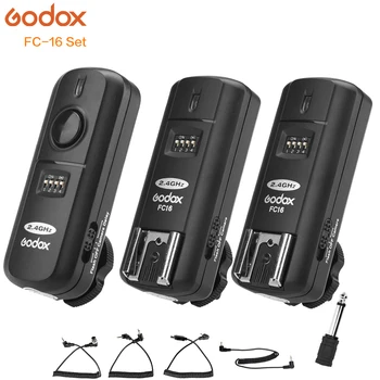 Godox Trigger FC-16 FC16 Set Channels Flash Trigger Transmitter + Receiver *2pcs Set for Canon Nikon Pentax Studio Flash detail image