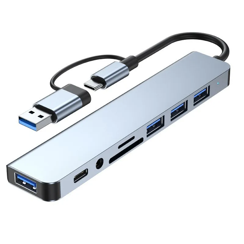 8-in-1 Dual-Head Multi-Port Cable Hub - Image 5