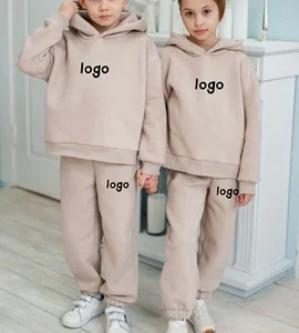Wholesale Winter Custom Baby Boy Clothing Set Two Piece Hoodie and Pants Kids Sweat Suits Girls Clothing Sets