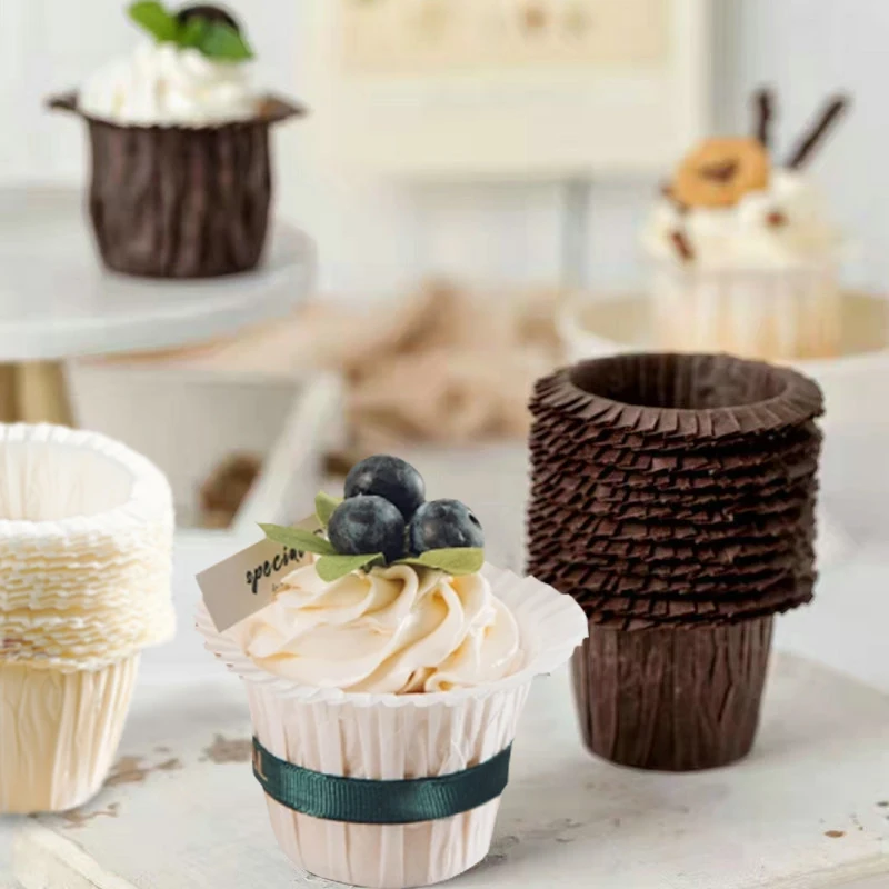 Quality Custom Design Food Grade Paper Cupcake Liner Baking Cup Cake Greaseproof Paper Cake Cups Baking Cupcake