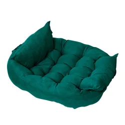 Comfortable Washable Fluffy Durable Large Sofa Hot Selling Solid Color Pet Beds
