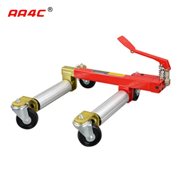 Lot De 3 Roues De Cric Avec Vérin Hydraulique - Capacité 2 Tonnes - Pour Crics Horizontaux Et Remorques - 4