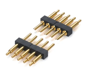 High Current 2.54mm Pitch Male 5 Pin PCB Connector Spring Loaded Pogo pin Connector Solder wire type
