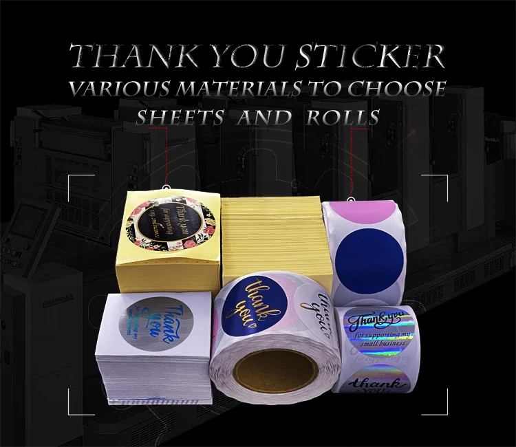 Seller Package Shipping Stickers Postal Box Label Thank You Reminder Seal Tags 