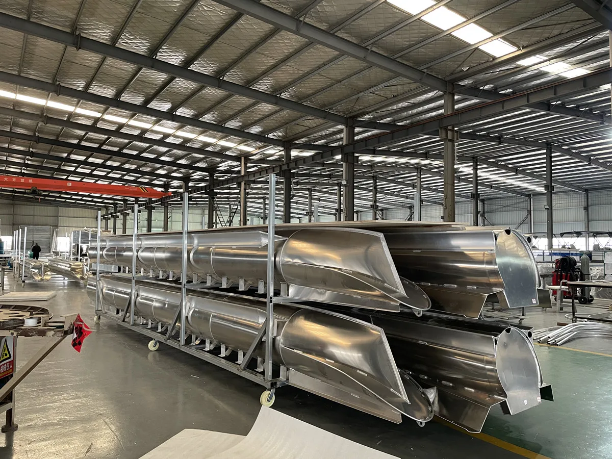 25 Inch Diameter Aluminum Pontoon Tube Logs With Deck Float Tube To