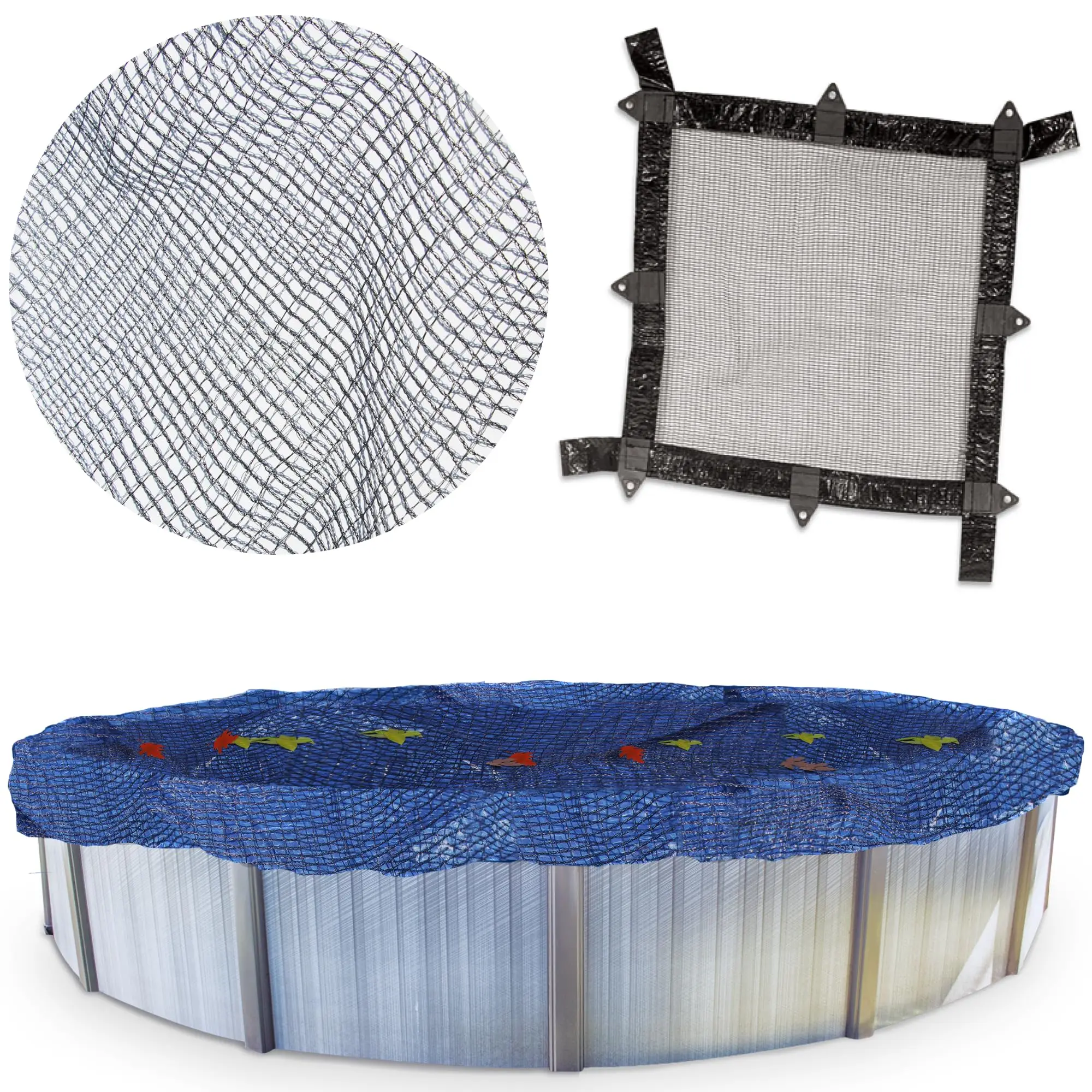 Durable PE Mesh Easy Roll-Up Leaf Net Cover Wholesale Price Protects Main Pool and Saves Cleaning Time manufacture