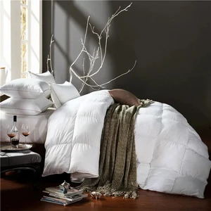 5 Star Hotel Quilt White Duck Down Feather Duvets Comforters 100% Cotton Luxury Machine Washable Double Comforter