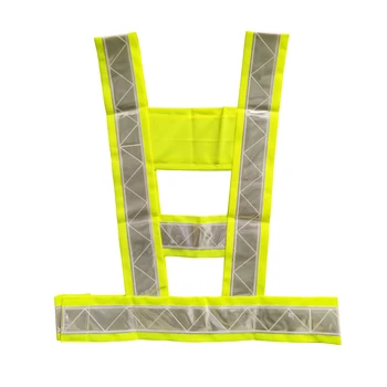CV1002 High Visibility Industrial Safety Vest Reflective Tape Strap with Warning Webbing Reflector Belt for Safety Clothing