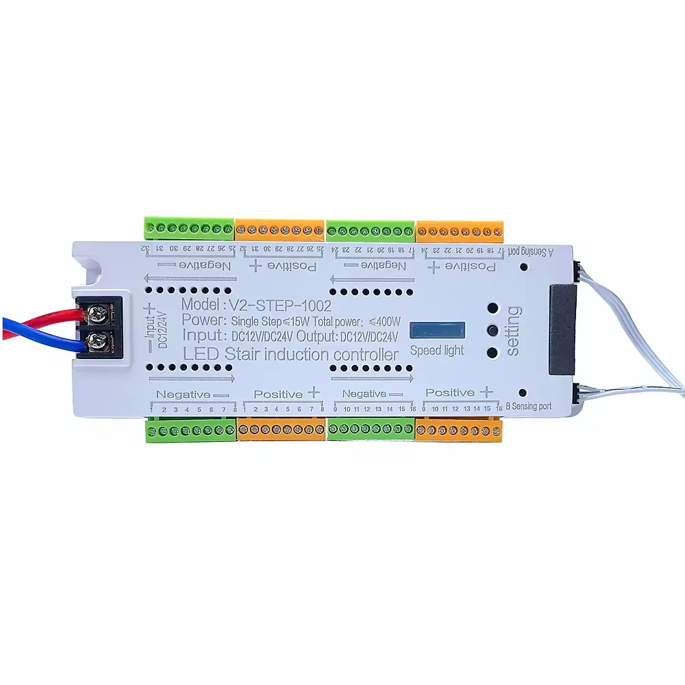 Automatic 32 Step Strip Smart Stair Lighting Controller 12v 24v Motion ...