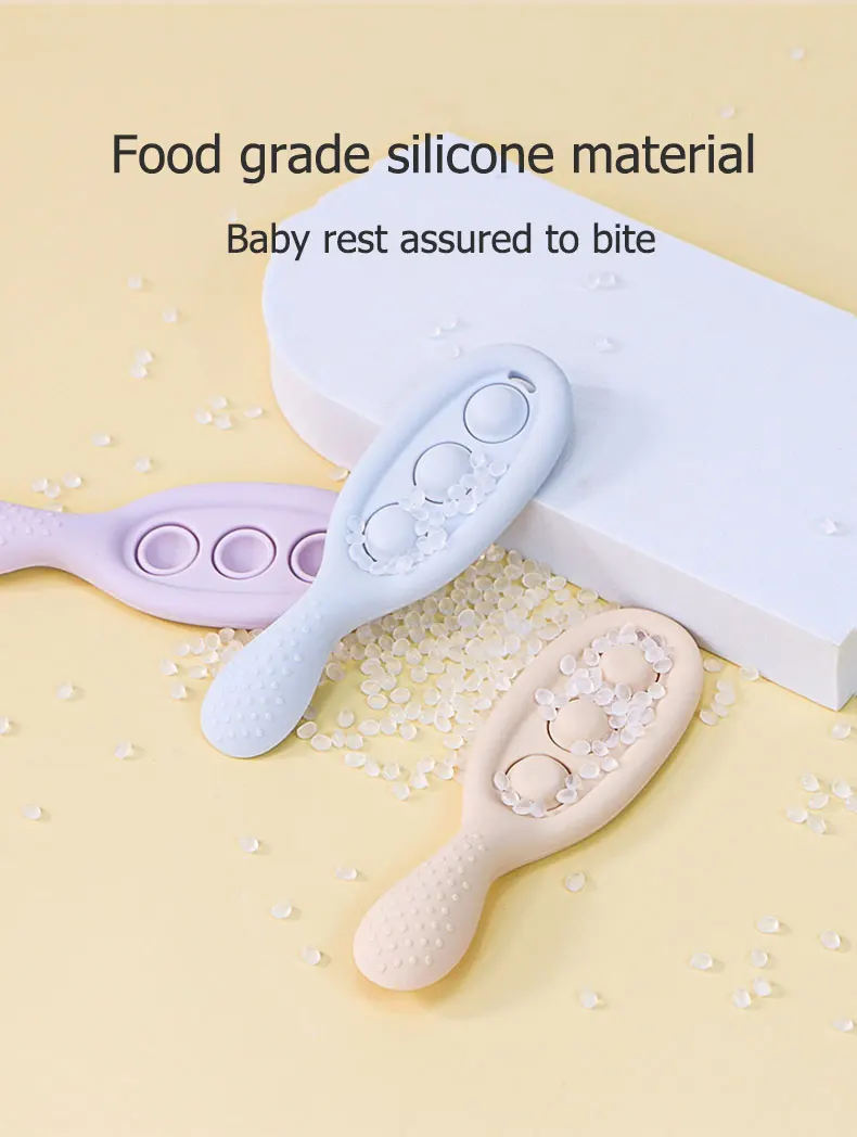 Wholesale High Quality Bpa Free Soft Baby Chew Teether Toy Silicone Durable Infant Baby Teeter