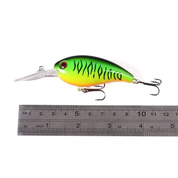 Hot Sale 10cm 14g Artificial Hard Plastic Crank Baits Deep Diving Wobbler Crankbait Fishing Lures with Long Tongue Board – Hard Lure – view 5