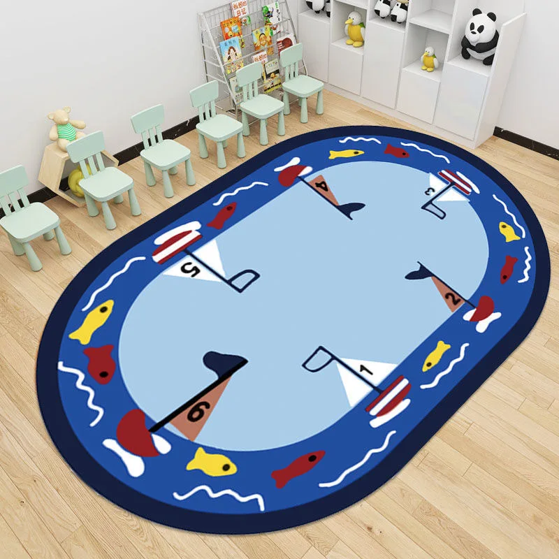 Baby Floor Play Mat  Plush Padded Non-slip floor playmat Early Educational Kids Floor Play Mats factory