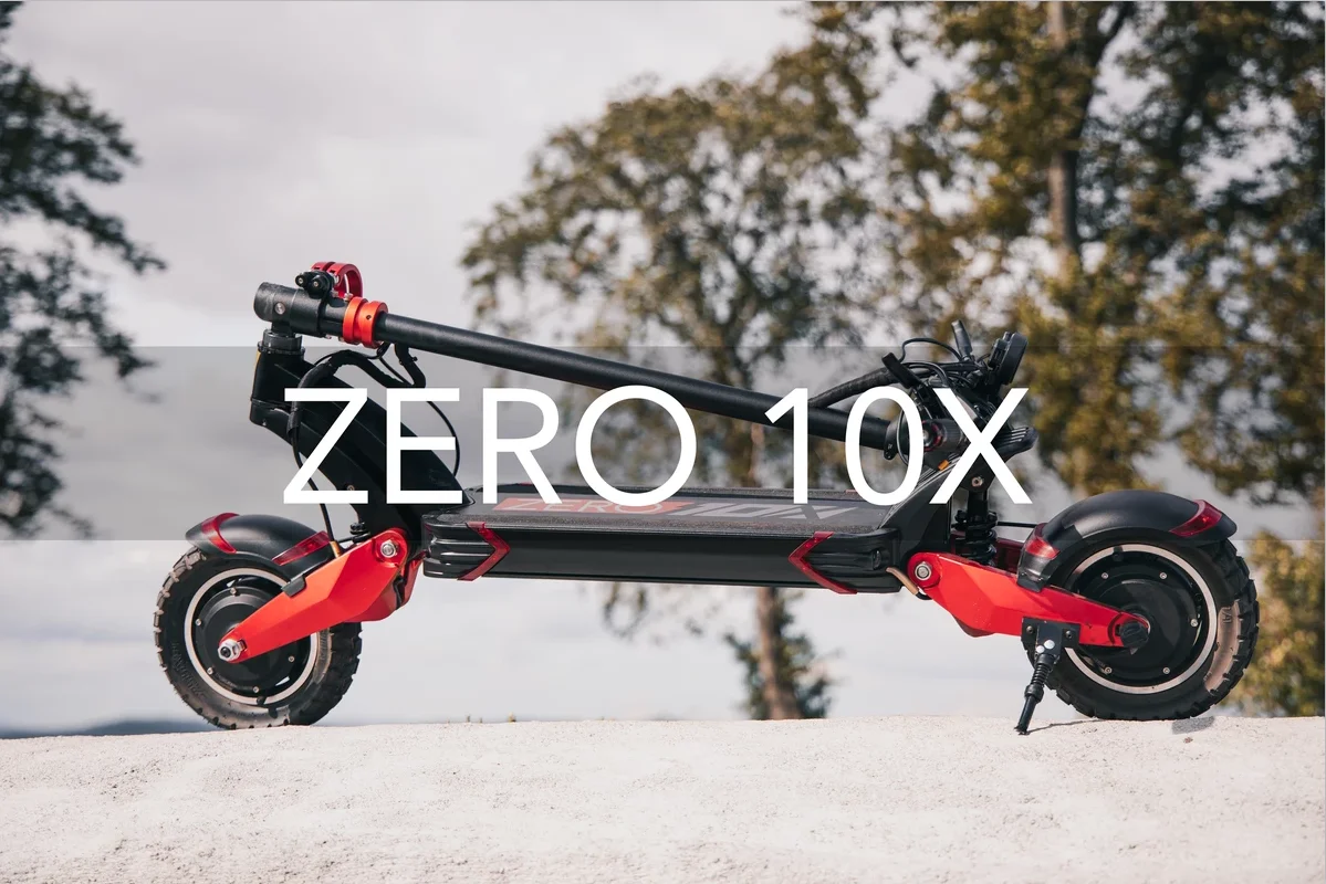 2020 Extreme Dual 1000wt hub motors (peaking 3600wt) и внедорожная подвеска Zero 10x Электрический скутер