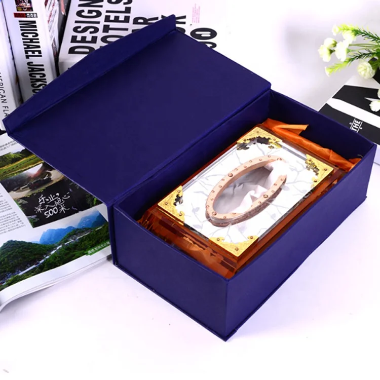 Хит продаж, супер качество, красочный кристалл, акриловая коробка для салфеток от производителя