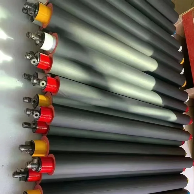 High Quality Pro Water Wear-resisting Nbr Rubber Ink Roll Offset Printing Roller Shore28~30 Hardness Ra0.8 Surface Cutting