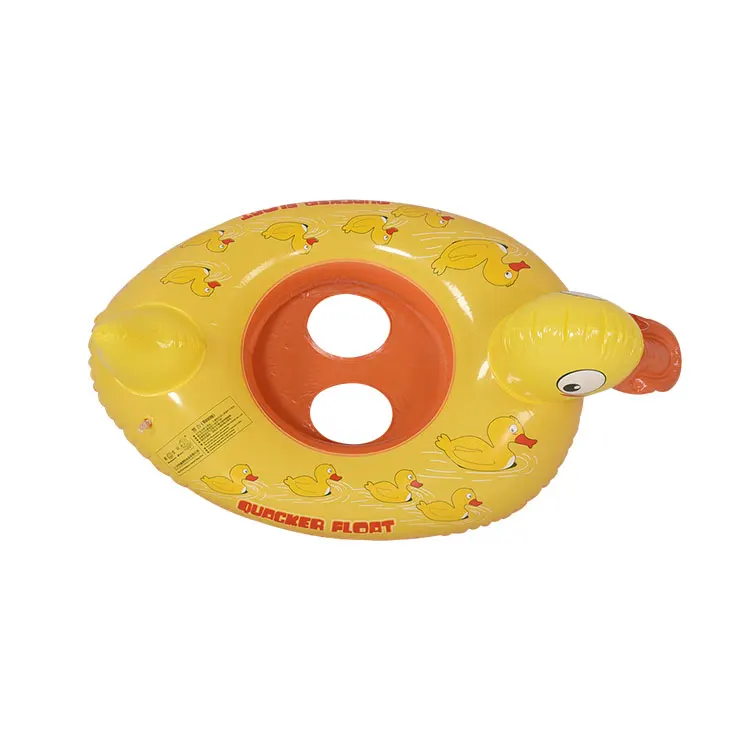 Yellow Duck Inflatable Pool Float Swim Ring With Safety Seat for Kids Inflatable Swimming Rings Suitable Child Swim Ring