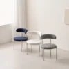 (F) SILVER (SEAT/BACKREST) WHITE(BOUCLE), CHECK(FABRIC)