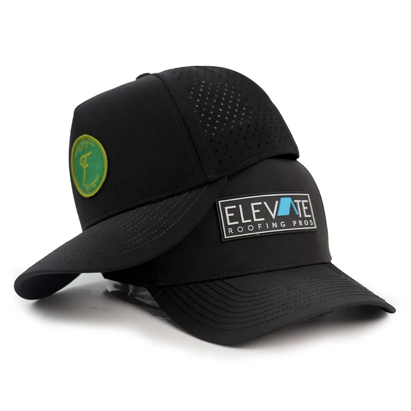 HS41 PVC Logo Custom Hydro Waterproof Performance Snapback Hat display picture 2